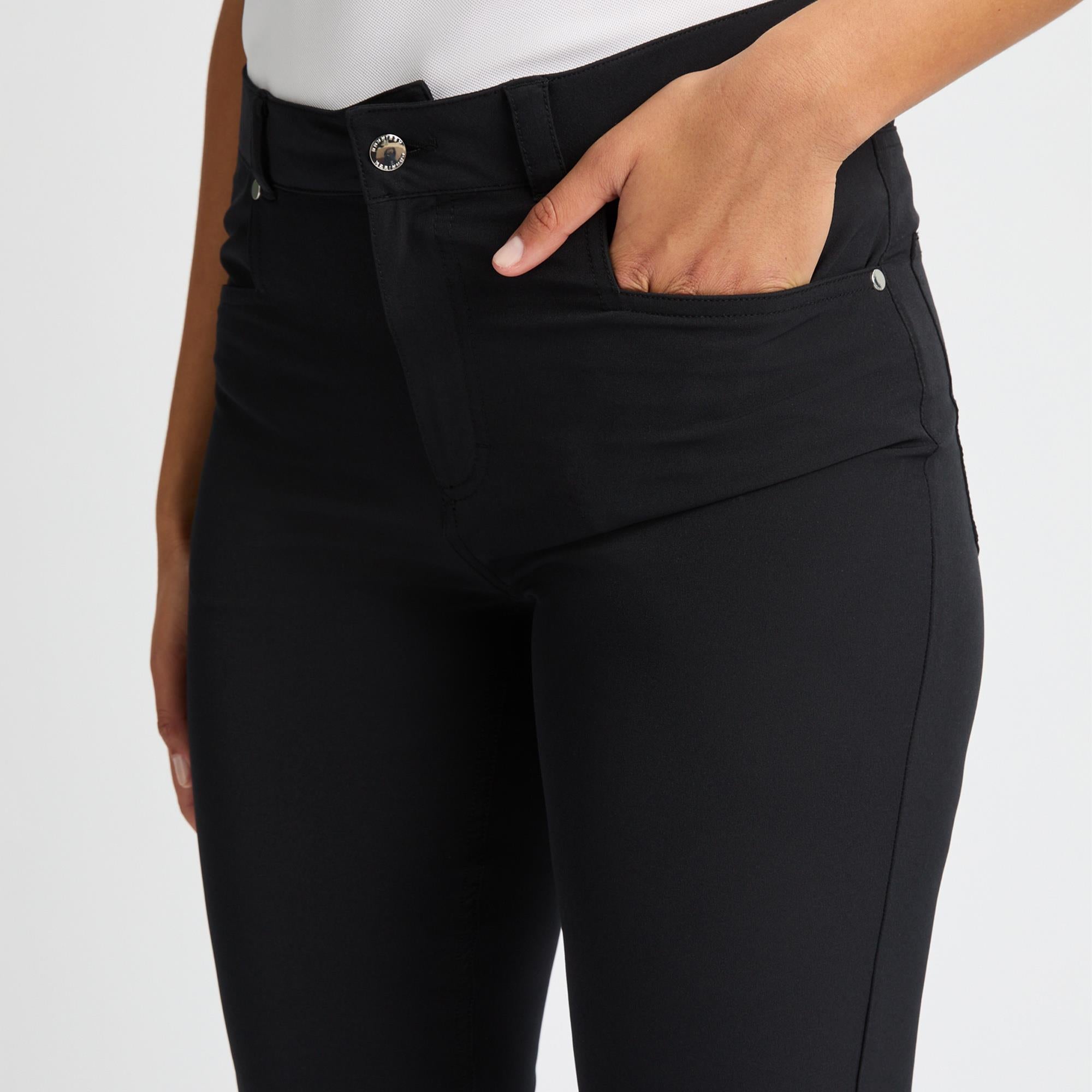 Rohnisch Chie Comfort Stretch Ladies Golf Capri Black